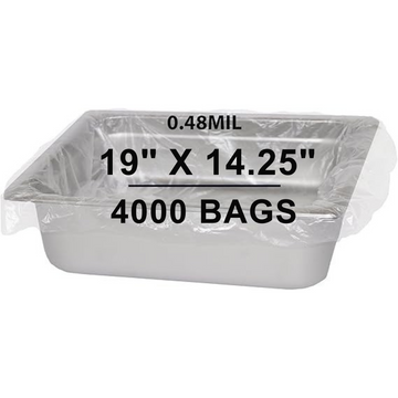 19X14.25 inches Poly Pan Liners 0.48 Mil Half Bun Pan Sheet PTL